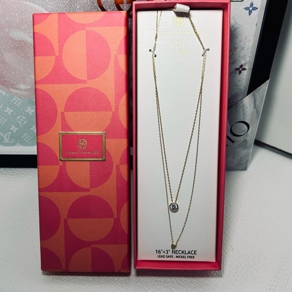 House Of Harlow  Set of 2 necklace gold toned - Picture 6 of 7